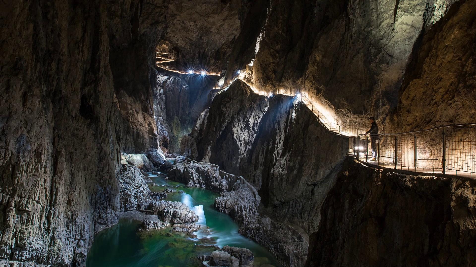 Inside the Škocjan Caves, Europe's largest underground canyon
