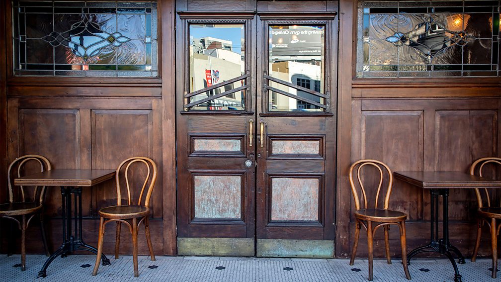 IMAGES@ARTIST-AT-LARGE/Alamy True to its name, Comstock Saloon's entrance looks like something from a Wild West film set (Credit: IMAGES@ARTIST-AT-LARGE/Alamy)